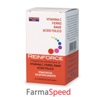 reinforce ferro + vitamina c + rame + acido folico