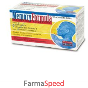 memory formula 10 flaconcini 10 ml