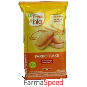 break & bio farro cake al naturale 4 x 45 g