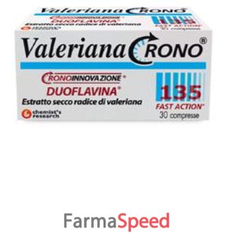 valeriana crono 135 con duoflavina fast action 30 compresse