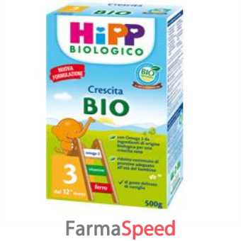 Hipp Latte 3 Polvere Biologico Per Lattanti Confezione da 500 g FAR