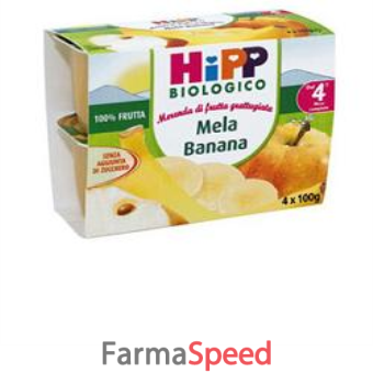 hipp biologico grattugiata mela banana 4 x 100 g