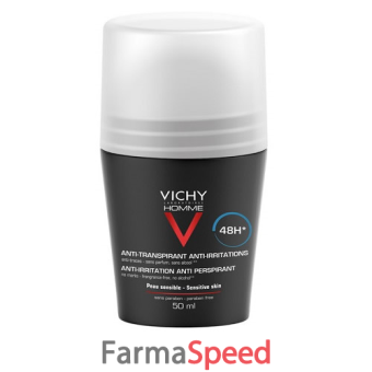 vichy homme deo roll-on pelle sensibile 50 ml