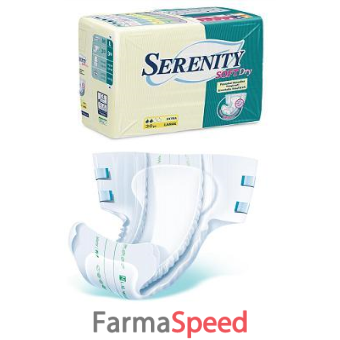 pannolone per incontinenza serenity softdry formato super t aglia large 30 pezzi