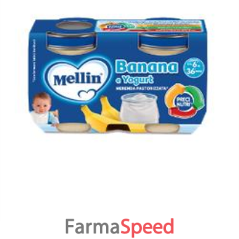 mellin merenda yogurt banana 2x120 g