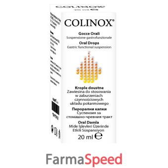 colinox sospensione gastrofunzionale gocce orosolubili trattamento meteorismo aerofagia coliche gassose 20 ml