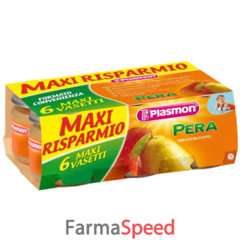 plasmon omogeneizzato pera 104 g 2 pezzi