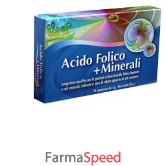 acido folico + minerali 20 capsule