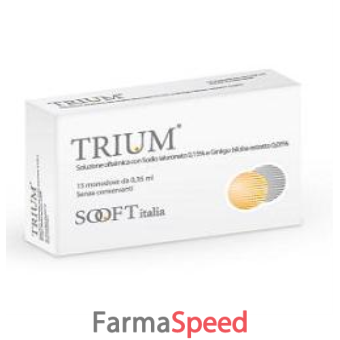 trium monodose gocce oculari 15 flaconcini