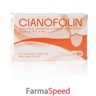 cianofolin 30 compresse gastroprotette 9 g