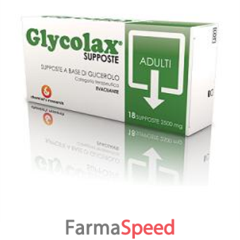 glycolax 18 supposte glicerolo 2500mg