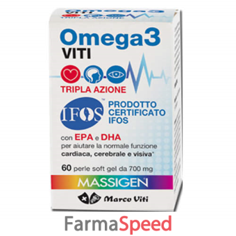 massigen omega 3 benessere cardiaco 60 perle