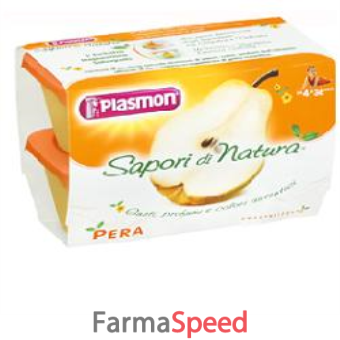 plasmon sapori di natura omogeneizzato pera 100 g x 4 pezzi