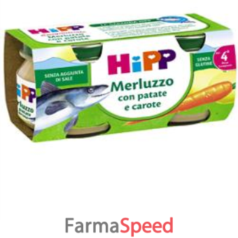 hipp omogeneizzato merluzzo carote patate