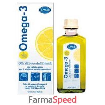 omega 3 liquido gusto limone lysi 240ml