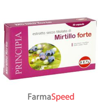 mirtillo forte estratto secco 30 capsule 15 g