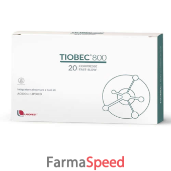 tiobec 800 20 compresse fast-slow 32 g