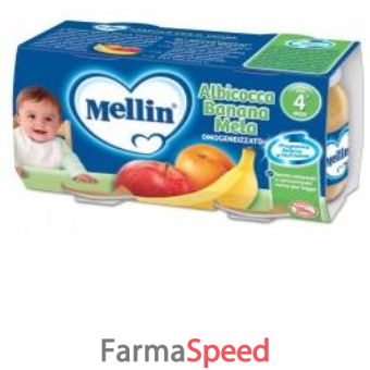 mellin omogeneizzato albicocca banana mela 100 g 2 pezzi