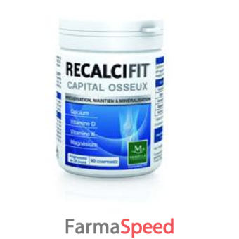 recalcifit vitamine d3 b12 k1 calcio magnesio 90 compresse