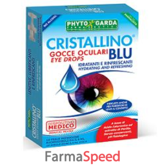 cristallino blu gocce oculari 10 fiale 0,5 ml dm