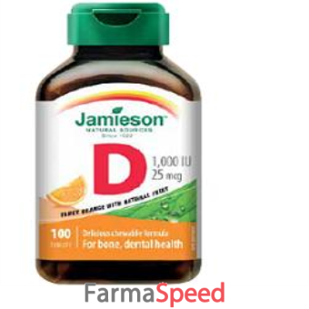 jamieson vitamina d 1000 masticabile arancia 100 compresse