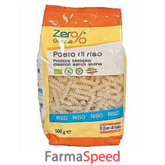 zero% glutine pasta riso fusilli senza glutine bio 500 g