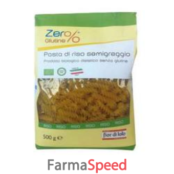 zero% glutine fusilli risone semigreggio senza glutine bio 500 g