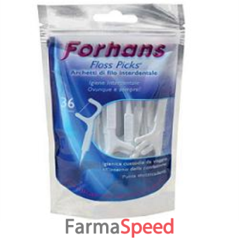 forhans archetti interdentali floss picks 36pz