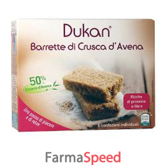 dukan barrette di crusca d'avena naturale 150 g