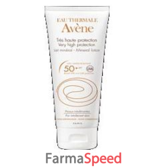 eau thermale avene solare latte schermo minerale spf 50+ 100 ml