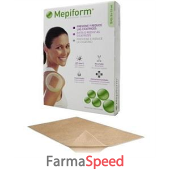 medicazione mepiform atraumatica per cicatrici e cheloidi non sterile 4x30cm 5 pezzi