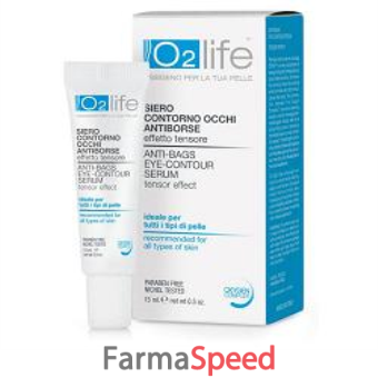 o2life siero contorno occhi antiborse 15 ml