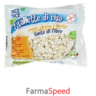 rice&rice gallette di riso con sale duopack 13 g senza lievito