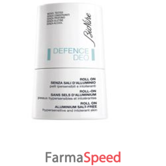 defence deo roll on senza sali d'alluminio flacone 50 ml