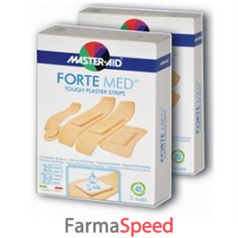 cerotto fortemed ad elevata protezione e tampone con disinfettante 5 formati 40 pezzi