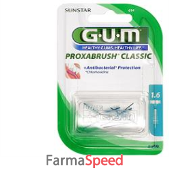 gum proxabrush classic 614 scovolino interdentale 8 pezzi