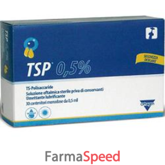 tsp 0,5% soluzione oftalmica umettante lubrificante 30 flaconcini monodose 0,5 ml