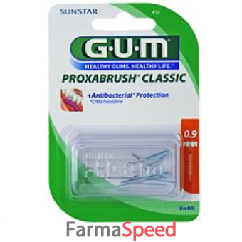 gum proxabrush classic 412 scovolino interdentale 8 pezzi