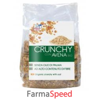 fsc crunchy con avena bio ad alto contenuto di fibre con olio di girasole senza olio di palma 375 g