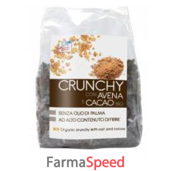 fsc crunchy con avena e cacao bio ad alto contenuto di fibre con olio di girasole senza olio di palma 375 g