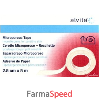 cerotto microporoso in rocchetto 2,5cmx5m alvita