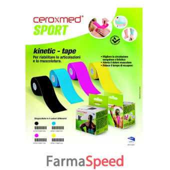 ceroxmed sport kinetic tape blu 1 pezzo