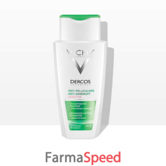 dercos shampoo antiforfora sensitive 200 ml