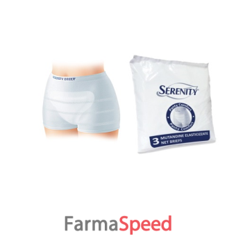 mutandina a rete per incontinenza serenity panty comfort m 3 pezzi