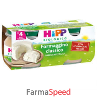 hipp biologico formaggino classico 2 pezzi 80 g