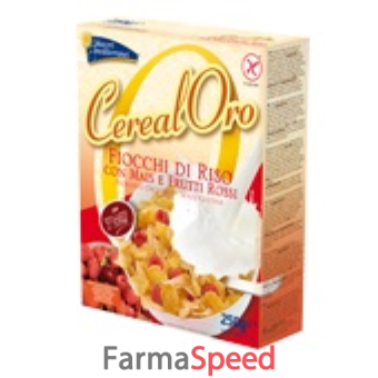 piaceri mediterranei cerealoro fiocchi di riso con mais e frutti rossi 250 g