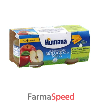 humana omogeneizzato mela bio 2 vasetti 100g