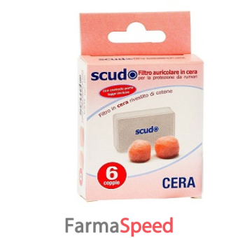 tappo auricolare earplug scudo in cera 6 coppie 12 pezzi articolo 7en081