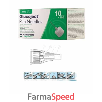 Ago Per Penna Da Insulina Glucoject Lunghezza 4 Mm