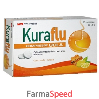 kuraflu gola limone/miele compresse